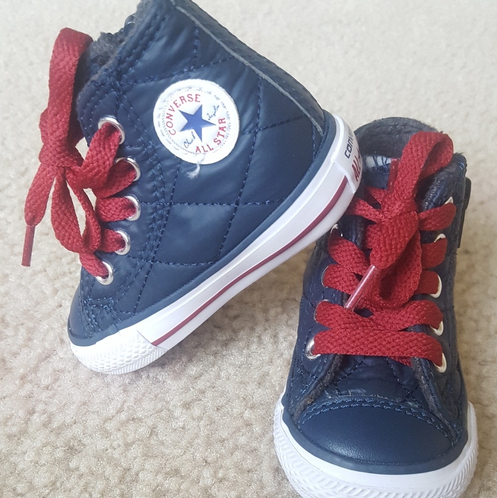 Converse All-star hightop sneakers, infant size 3